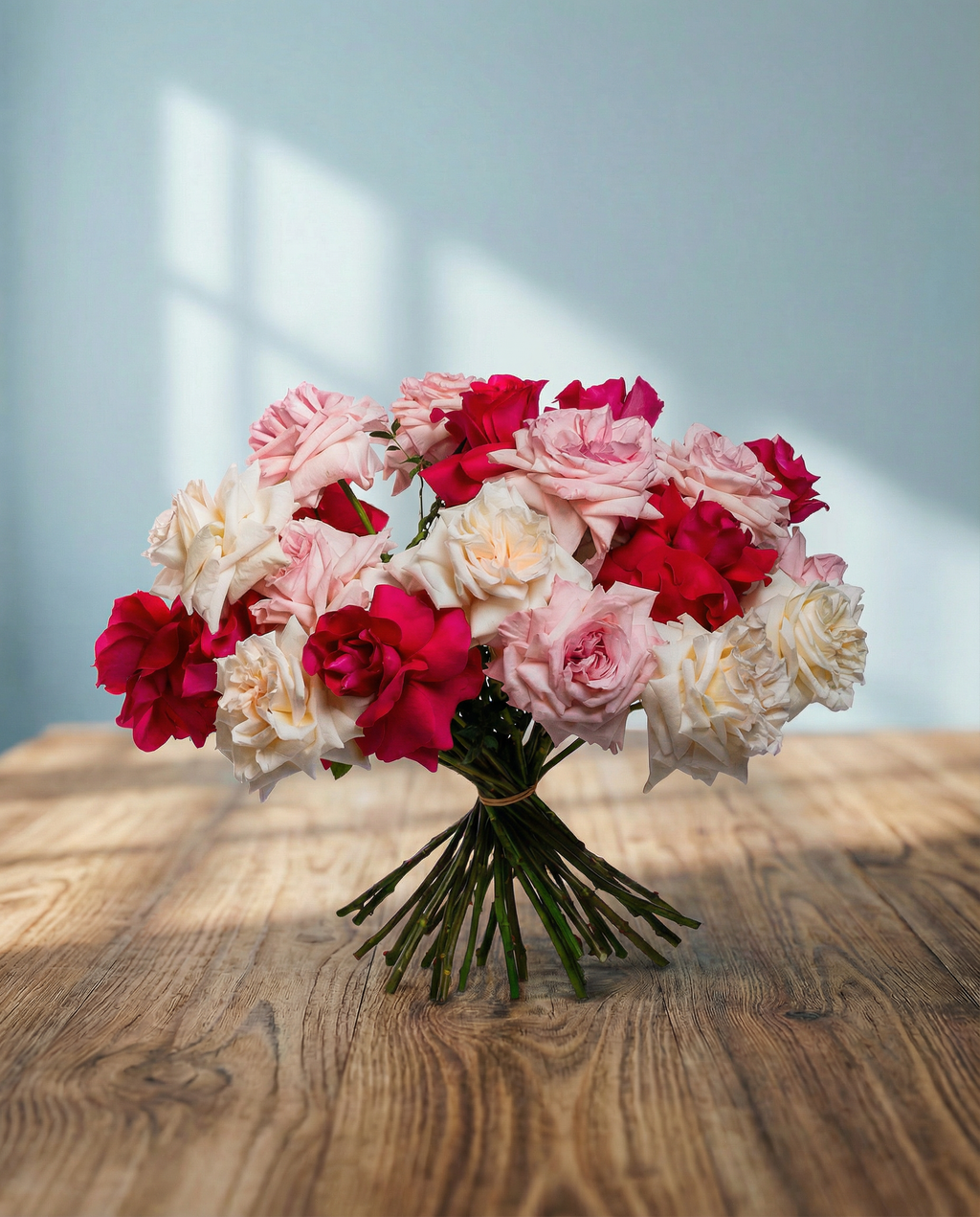 Rose Uhuru O'Hara White, Rose Uhuru O'Hara Pink, Rose Ecuador Pink Floyd Dark.